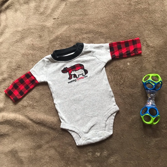 newborn plaid onesie
